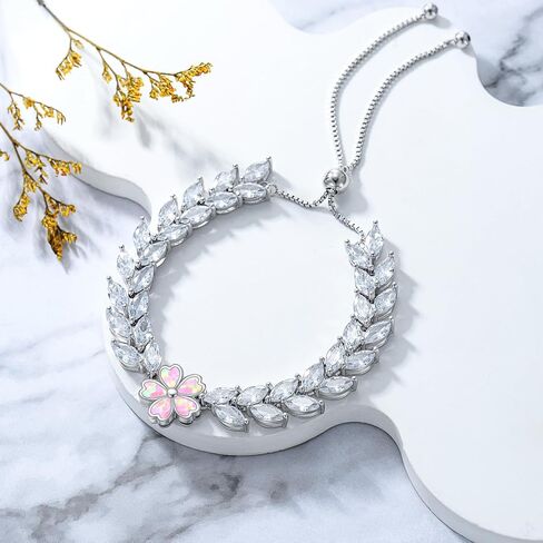 LWQQWL القلب الإسورة سوار للنساء 925 فضة جوهرة القلب الكفة سوار مجوهرات للبنات هدايا in Kuwait