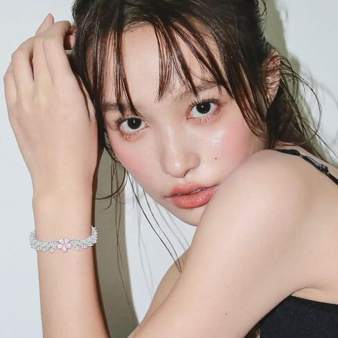 LWQQWL القلب الإسورة سوار للنساء 925 فضة جوهرة القلب الكفة سوار مجوهرات للبنات هدايا in Kuwait