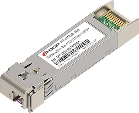 SFP-10G-BX20U Compatible 10GBASE-BX20-U SFP+ 1270nm-TX/1330nm-RX 20km DOM Simplex LC SMF Transceiver Module(1330nm-TX 1270nm-RX) in Saudi Arabia