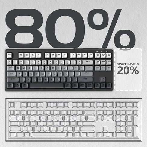 Ziyou Lang M87 75 ٪ اللوحة اللاسلكية لوحة المفاتيح Mechanical Feel Silent Rainbow Lacklit Bluetooth/2.4 جيجا هرتز PBT Keycaps قابلة لإعادة الشحن 4000MAH بطارية مريحة ل MAC/WIN/PC-MOON in Kuwait