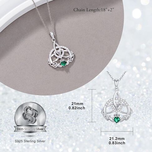 MISTBEE Scottish Thistle Necklace Sterling Sliver Scottish Abalone Shell Pendant Necklace Scottish Jewelry Gifts for Women Girls in Kuwait