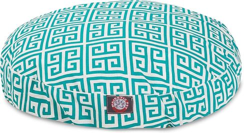 Yellow Plantation Medium Round Indoor Outdoor Pet Dog Bed With Removable Washable Cover By Majestic Pet Products in Kuwait