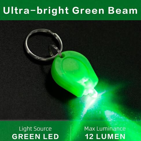 6 Pack Ultra Red LED مصباح يدوي ، مصباح يدوي Mini Light -key -keychain ، مصباح يدوي في سلسلة المفاتيح للمراقبة الليلية - قذيفة حمراء in Kuwait