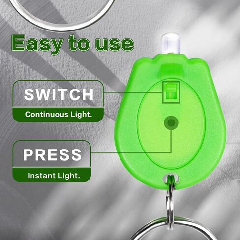 6 Pack Ultra Red LED مصباح يدوي ، مصباح يدوي Mini Light -key -keychain ، مصباح يدوي في سلسلة المفاتيح للمراقبة الليلية - قذيفة حمراء in Kuwait
