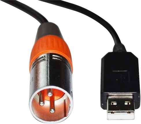 Industrial FT232RL CHIP USB to RS485 DMX512 3P XLR Female/Male Converter Freestyler Controller Cable(5m,XLR Male B) in Saudi Arabia