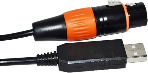 Industrial FT232RL CHIP USB to RS485 DMX512 3P XLR Female/Male Converter Freestyler Controller Cable(5m,XLR Male B) in Saudi Arabia