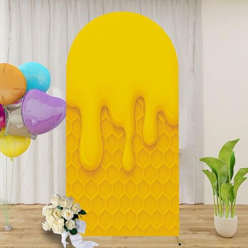 6.6 قدم قوس الخلفية غطاء قرن الزفاف غطاء الزفاف دنة ملاءمة أغطية الوقوف على خلفية مسدود لزخرفة حفل عيد ميلاد الزفاف in Kuwait