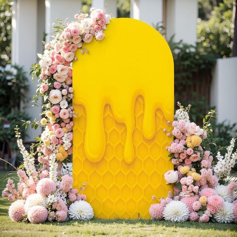 6.6 قدم قوس الخلفية غطاء قرن الزفاف غطاء الزفاف دنة ملاءمة أغطية الوقوف على خلفية مسدود لزخرفة حفل عيد ميلاد الزفاف in Kuwait