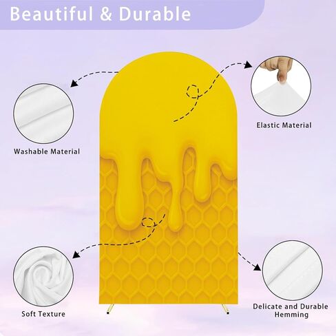 6.6 قدم قوس الخلفية غطاء قرن الزفاف غطاء الزفاف دنة ملاءمة أغطية الوقوف على خلفية مسدود لزخرفة حفل عيد ميلاد الزفاف in Kuwait