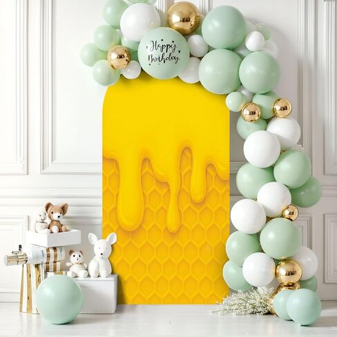 6.6 قدم قوس الخلفية غطاء قرن الزفاف غطاء الزفاف دنة ملاءمة أغطية الوقوف على خلفية مسدود لزخرفة حفل عيد ميلاد الزفاف in Kuwait