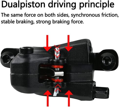 ROADNADO مجموعة فرامل قرصية هيدروليكية للدراجات الجبلية دراجة MTB مجموعة فرامل زيت سبائك الألومنيوم 160 مم أمامي 800 مم خلفي 1400 مم مجموعة فرامل هيدروليكية عالمية in Kuwait