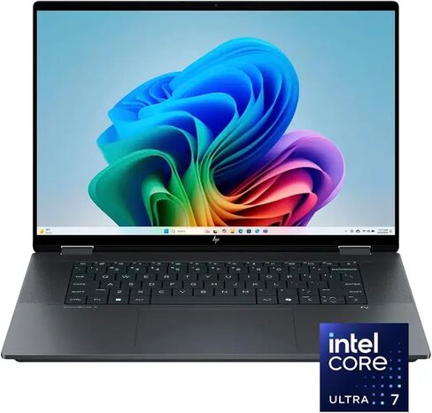 HP OmniBook X Flip 2-in-1 AI Powered 2-in-1 Laptop 16.0" Touchscreen IPS WUXGA Display (Intel Ultra 7-256V, 16GB LPDDR5X, 4TB PCIe SSD, Win 11 Pro) w/MS 365 Personal, DKZ USB Port Expander in Saudi Arabia