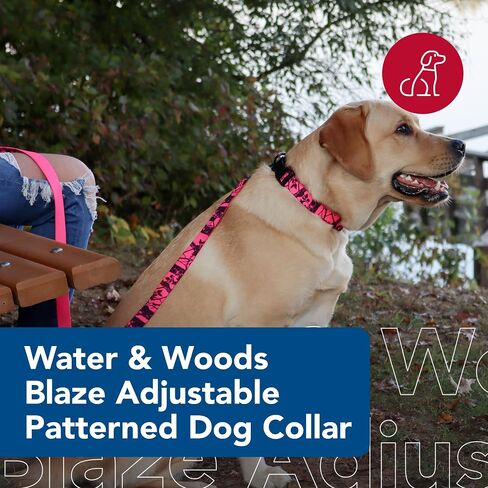 مقود كلب منقوش من Water & Woods Blaze من Coastal Pet - معالجة مريحة ومريحة - مشبك دوار سهل الاستخدام - مقود قوي للكلاب - شجرة وردية نيون، 1 × 6 أقدام in Saudi Arabia