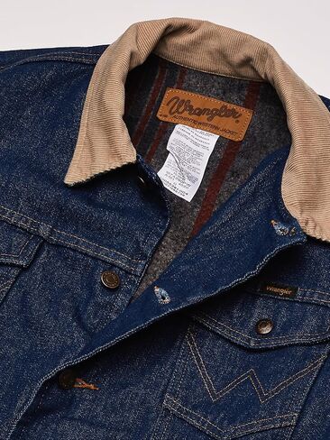 Western Style Lined Denim Jacket, Blanket/Denim, 48 in Kuwait