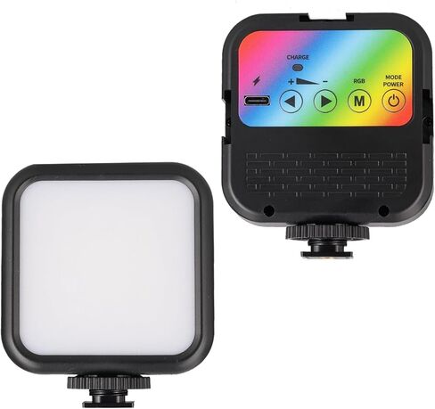ضوء فيديو RGB المحمول مع 70 LED ، متوافق مع Sony Alpha 7R IV ، ودرجة حرارة اللون القابلة للتعديل ، وبطارية قابلة للشحن طويلة الأمد in Saudi Arabia