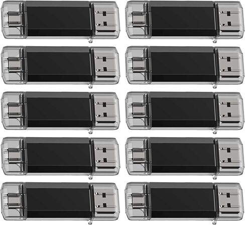 GoRAM 16GB (10 Pack) Dual Drive Go-Stick USB 3.0 + USB-C Type-C Flash Drive for Android Smartphones, Computers, MacBook, Tablets, PC (16GB) in Saudi Arabia