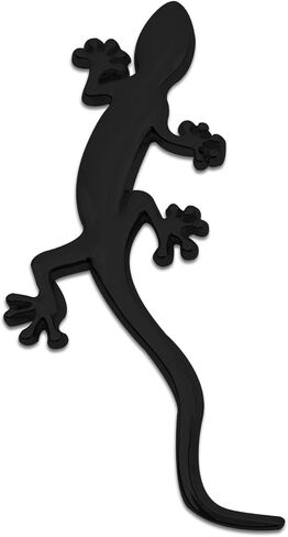عبوة واحدة من ملصقات السيارات Gecko، ملصق سيارة على شكل شارة معدنية نقية من الكروم على شكل أبو بريص ثلاثي الأبعاد، ملصق خدش جسم السيارة - مقاوم للماء، حماية من الشمس، متين in Kuwait