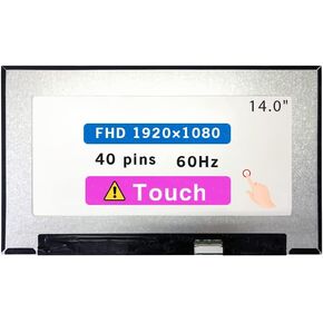 Screen Replacement for Dell Latitude 14 5400 5401 5410 5411 5420 5421 5430 5431 14.0" FHD 1920x1080 40 pin LCD Touch Screen Display Panel