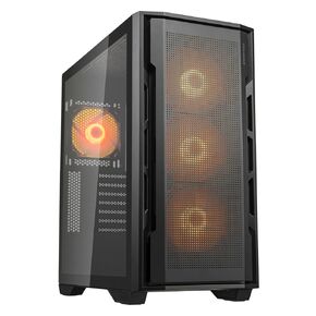 Cougar Uniface RGB PC Gaming Gaming Case Mid Tower - لوحة الأم: Mini ITX/Micro ATX/ATX/CEB/E -ATX 400MM GPU مدعومون من ARGB مراوح ARGB المدعومة مسبقًا مقبدًا 120 مم أمامي 120 ملم. in Kuwait