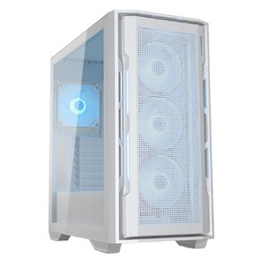 Cougar UNIFACE RGB PC Gaming Case Mid Tower - Mother Board: Mini ITX/Micro ATX/ATX/CEB/E-ATX 400mm GPU Supported ARGB Fans Pre-Installed 3X 120mm Front 1x 120mm Back Tempered Glass Panel - Black