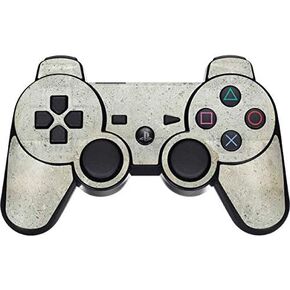 Skinit Decal Gaming Skin for PS3 Dual Shock Wireless Controller - Originally Designed Natural White Concrete Design