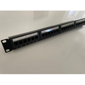 24 Port Cat6 Punch Down Keystone Ethernet Patch Panel
