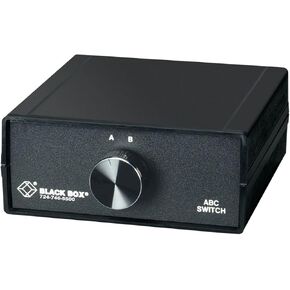 Black Box Swl065a Manual Switch - 3 Ports - 10base-t - 3 X Network - 2 Layer Supportedlifetime Limited Warranty