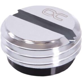 Alphacool Eiszapfen V.2 G1/4" Screw Plug, Chrome - Water Cooling Fitting - Stop Fitting - Compatible with Water Cooling Radiators, Blocks