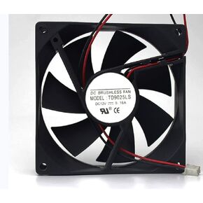 for TD9025LS 12V 0.16A 90X90X25MM 2-Wire Cooling Fan