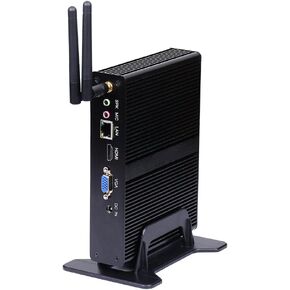 HUNSN Fanless Mini PC, Desktop Computer, HTPC, Nano Kodi Box, N2910 N2920 N2930, Windows 11 / Linux Ubuntu, BM11, VGA, HDMI, USB3.0, 4 x USB2.0, LAN, 8G RAM, 64G SSD