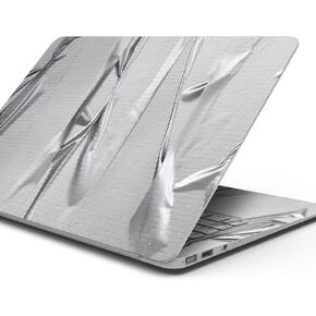 Compatible with MacBook Pro 14" M4 (A3401/A3185) - Skin Decal Protective Scratch Resistant Vinyl Wrap - Silver Duct Tape