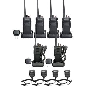 RETEVIS RT29 2 Way Radios Walkie Talkies 6 Pack مع IP55 MIC مقاوم للماء ، سماعة الأذن ، أجهزة الراديو بعيدة المدى ، ومقاومة للصدمات الثقيلة 3200mAh