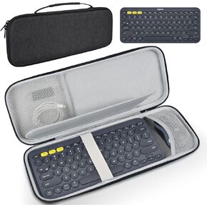 حالة لوحة المفاتيح الصلبة لحمل Logitech Pebble Keys 2 K380s و Logitech K380 غطاء لوحة المفاتيح بلوتوث ، لوحة مفاتيح لاسلكية مقاومة للصدمات.