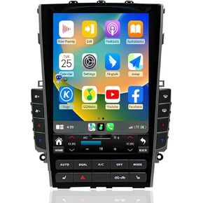 Car Radio for Infiniti Q50 2012-2023 Replacement Stereo Carplay Upgrade 12.1" Display Screen Android Auto GPS Navigation Tesla Style with DSP Bluetooth in Dash Headunit
