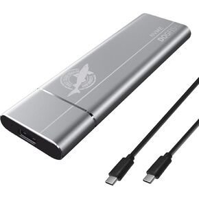 Dogfish Portable SSD 512GB حتى 2400 ميجابايت/ثانية 3D NAND NVME PCIE M.2 الألومنيوم USB 3.1 النوع C