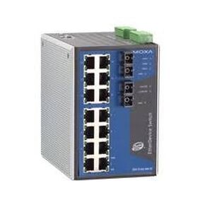 Moxa EDS-516A-MM-SC-16 منفذ مفتاح Ethernet المدارة مع 14 منافذ BASETX 10/100 ، 2 منافذ MODE MODE 100 BASEFX مع VLAN ، IGMP SNOOPING