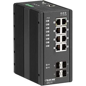 Black Box ENET POE+ Industrial Switch MGD (LIE1014A)