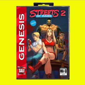 Streets of Rage 2 Hack Game Cartridge 16 Bit MD Game Card مع صندوق البيع بالتجزئة لـ Sega Mega Drive