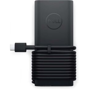 Dell 65W USB-C Power Adapter, 100-240V Input, 4.4 x 2.0 x 1.1 inches, Black