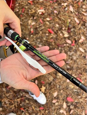 Dobyns Rods Fury Series 6’6" Casting Fishing Rod | FR663C | Med-Heavy Fast Action | Modulus Graphite Blank with Kevlar Wrapping | Fuji Reel Seats | Baitcasting Rod | Line 10-17lb Lure ¼-¾oz., Black/Green (FR 663C) in Saudi Arabia