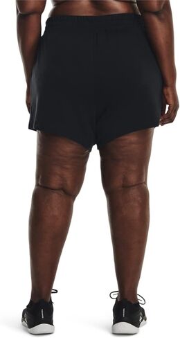 شورت Rival Terry للنساء من Under Armour، (001) أسود / / أبيض، مقاس XX-Large in Saudi Arabia