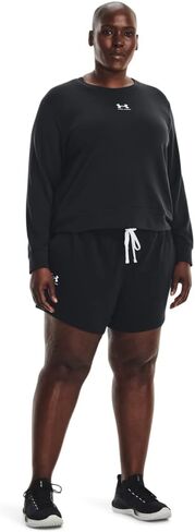 شورت Rival Terry للنساء من Under Armour، (001) أسود / / أبيض، مقاس XX-Large in Saudi Arabia