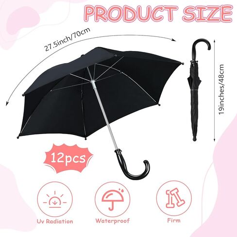 Hillban 12 قطعة مظلة Mardi Gras مقاس 35.56 سم مظلة الخط الثاني من أجل الحفلات التنكرية، مستلزمات الحفلات النسائية، DIY، أخضر أرجواني ذهبي in Kuwait