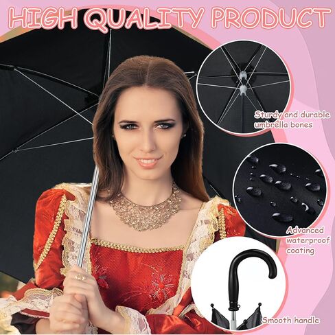 Hillban 12 قطعة مظلة Mardi Gras مقاس 35.56 سم مظلة الخط الثاني من أجل الحفلات التنكرية، مستلزمات الحفلات النسائية، DIY، أخضر أرجواني ذهبي in Kuwait