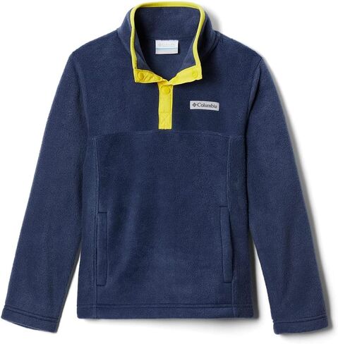 Columbia Youth Boys Steens Mtn 1/4 Snap Fleece Pull-over, Black, X-Small in Saudi Arabia