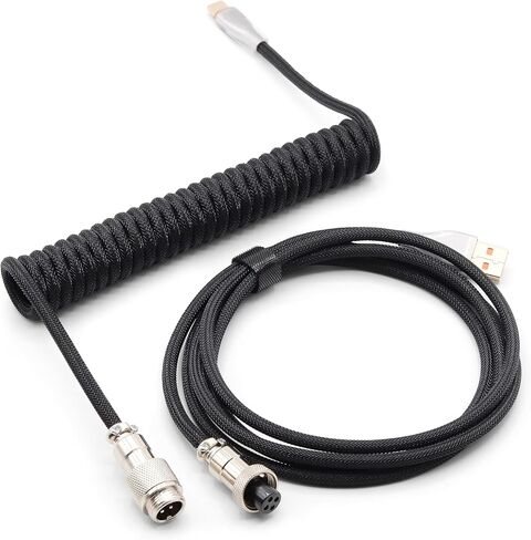 Glacier Weikav Star80 V2, 80% TKL Layout Wireless/Wired, Detachable USB-C, Hot Swappable, DIY Keyboard Kit with CNC Aluminum Case and RGB Lighting (Black, Anodizing, Premium Cable) in Kuwait