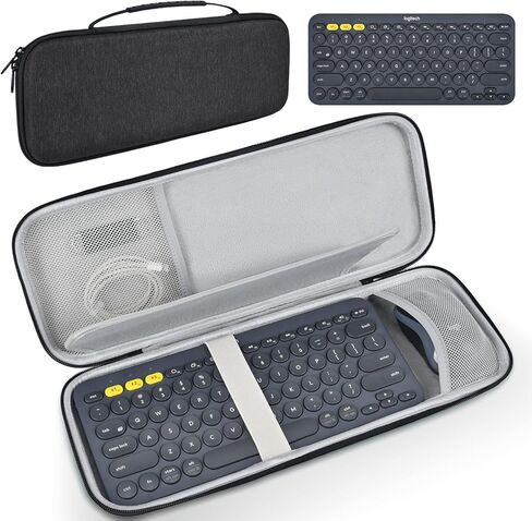 حالة لوحة المفاتيح الصلبة لحمل Logitech Pebble Keys 2 K380s و Logitech K380 غطاء لوحة المفاتيح بلوتوث ، لوحة مفاتيح لاسلكية مقاومة للصدمات. in Kuwait
