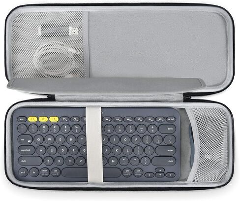 حالة لوحة المفاتيح الصلبة لحمل Logitech Pebble Keys 2 K380s و Logitech K380 غطاء لوحة المفاتيح بلوتوث ، لوحة مفاتيح لاسلكية مقاومة للصدمات. in Kuwait