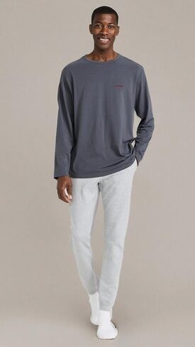 Calvin Klein Underwear Men's Modern Cotton Lounge Long Sleeve Crew Neck Top in Saudi Arabia