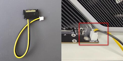 JMT ADT-F31A-F32A PCIe 4.0 X16 1 to 4 Split Cable Gen4 PCIe-Bifurcation Card Detachable FFC GPU Expansion (25cm,F31A-F32A-844S) in Saudi Arabia